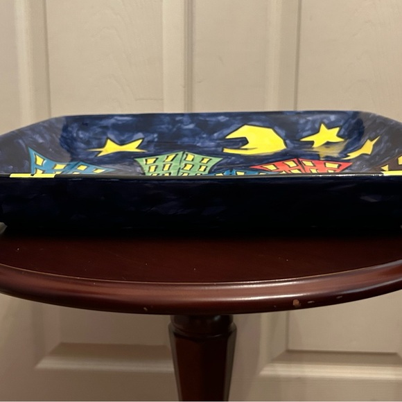 Vintage Carrie Wroot Hand Painted Ceramic Platter - Picture 3 of 3